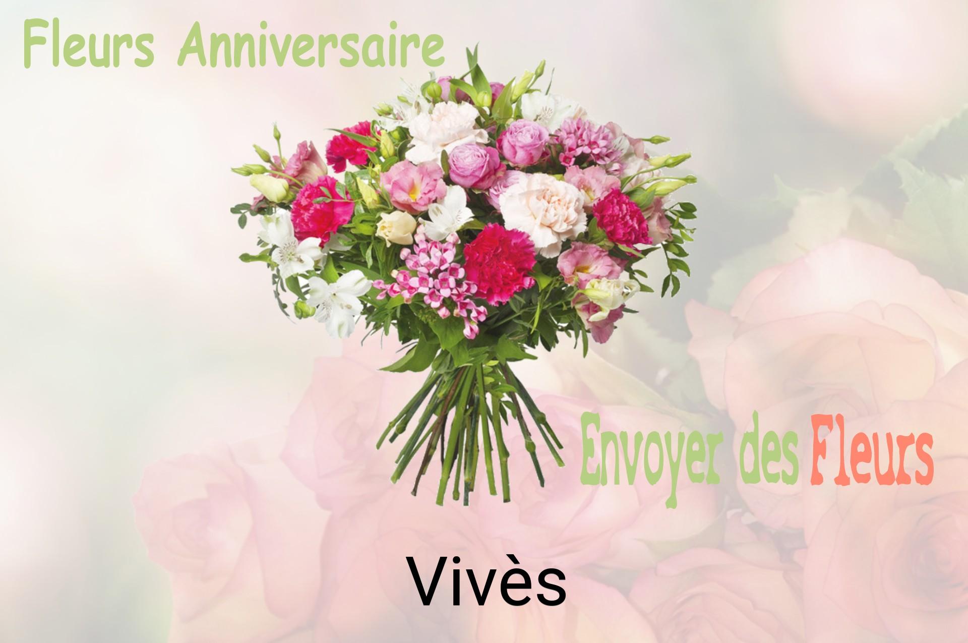 Bouquet de fleurs d’anniversaire livré à Vivès