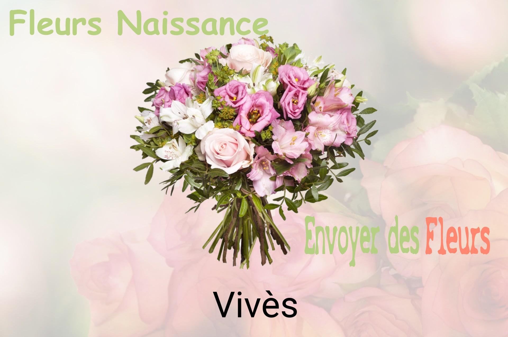 Bouquet de fleurs de naissance livré à Vivès
